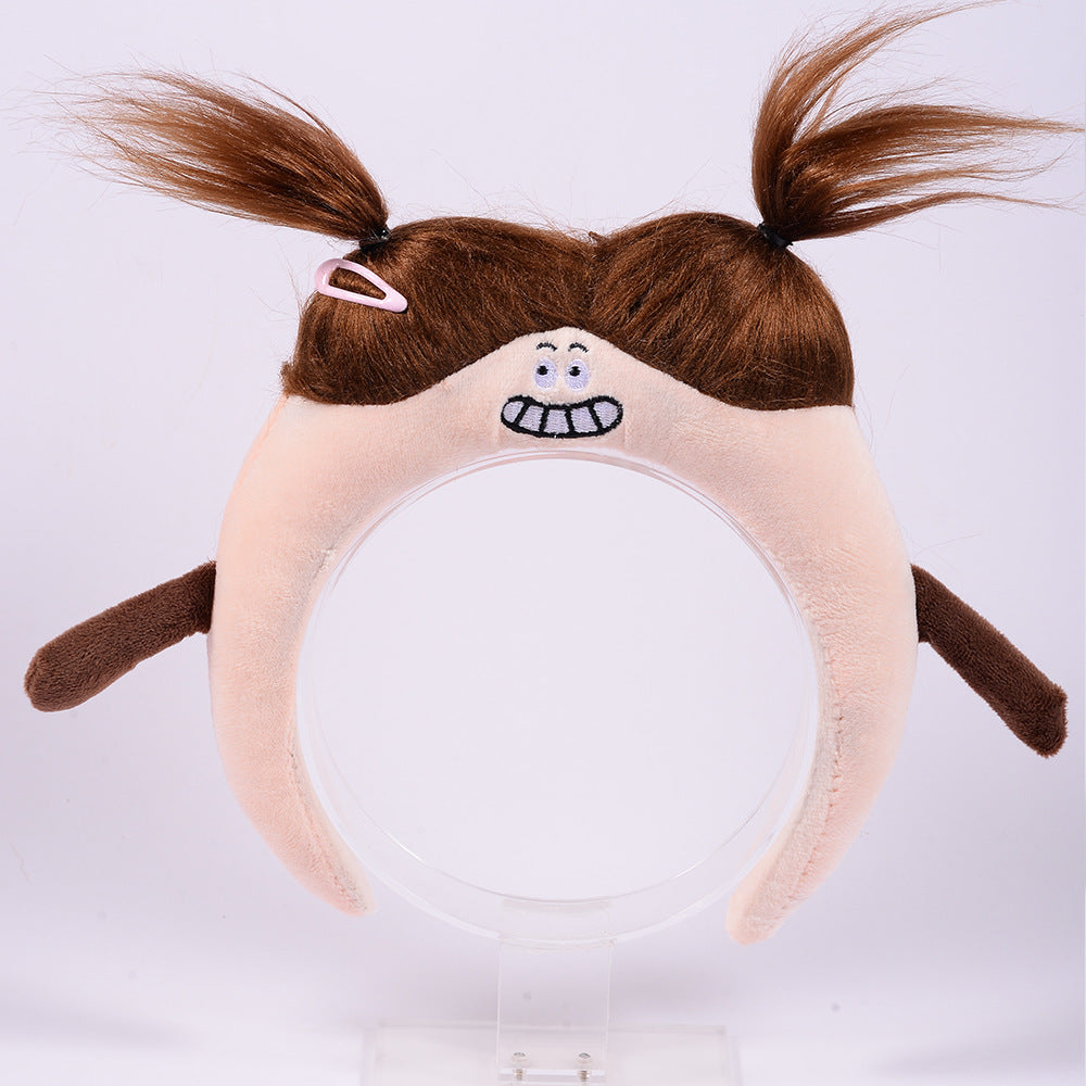 Vigorous Monster Plush Headband - Coral Fleece