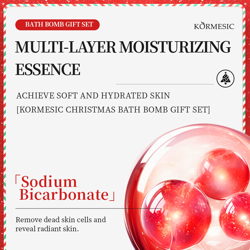 Christmas Bath & Shower Bomb Gift Set 105g - Festive Relaxation Spa Set
