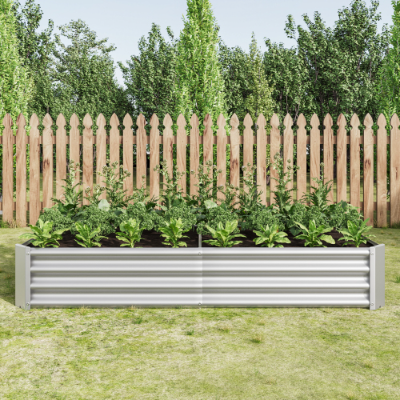 Large Metal Raised Garden Bed 6x3x1ft for Plants Vegetables Flowers Outdoor