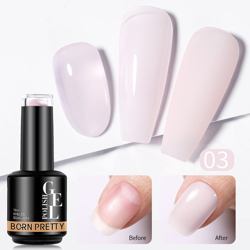 Transparent Gel Nail Powder - Phototherapy Adhesive