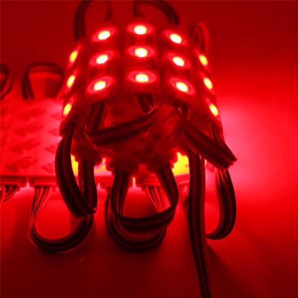LED Spotlights with 3 Lights and 20 Modules, Outdoor Waterproof Signage Lighting