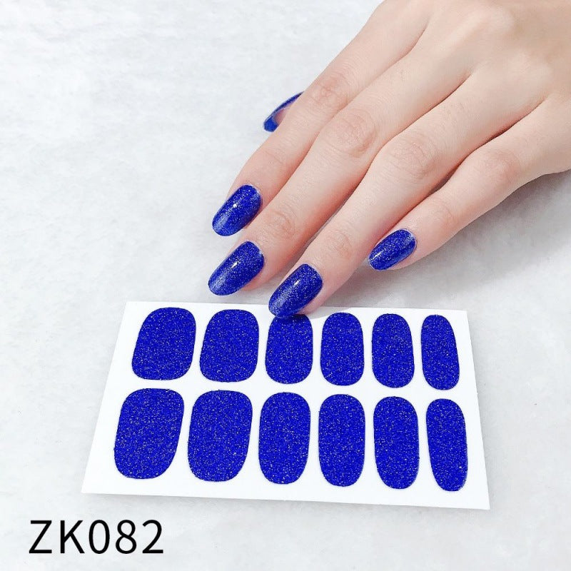 Waterproof Nail Stickers - Cute Peach Design