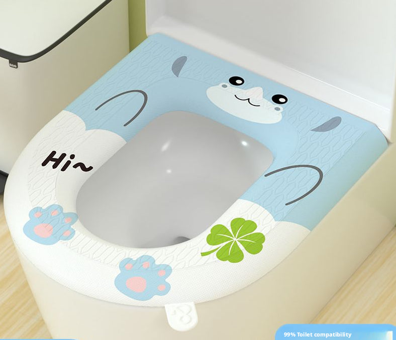 Small Animal Toilet Seat - Raccoon Gray EVA Pet Potty Cover
