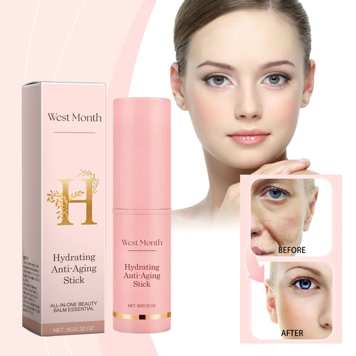 Anti-Wrinkle Hydrating Stick 9g Facial Care Moisturizer for Skin