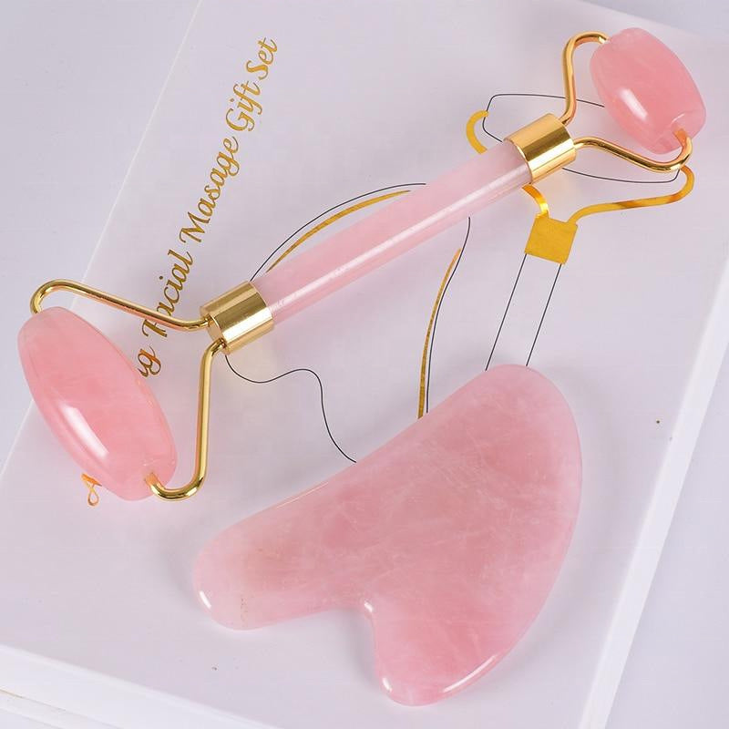 Natural Rose Quartz Eye Massage Jade Roller Dongling