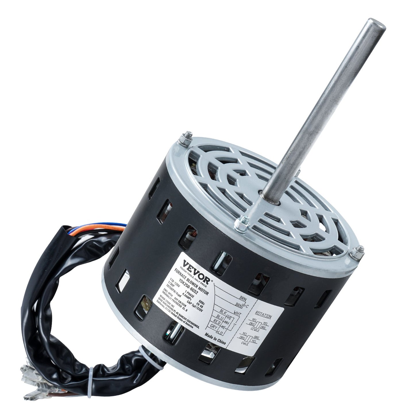 370V Capacitor Hold Hoop with 48 Frame & 5.2 Shaft Length - Black