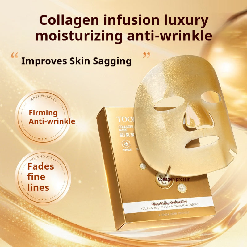 Collagen Face Mask Diminishing Fine Lines & Firming - 5 Sheets, All Skin Types