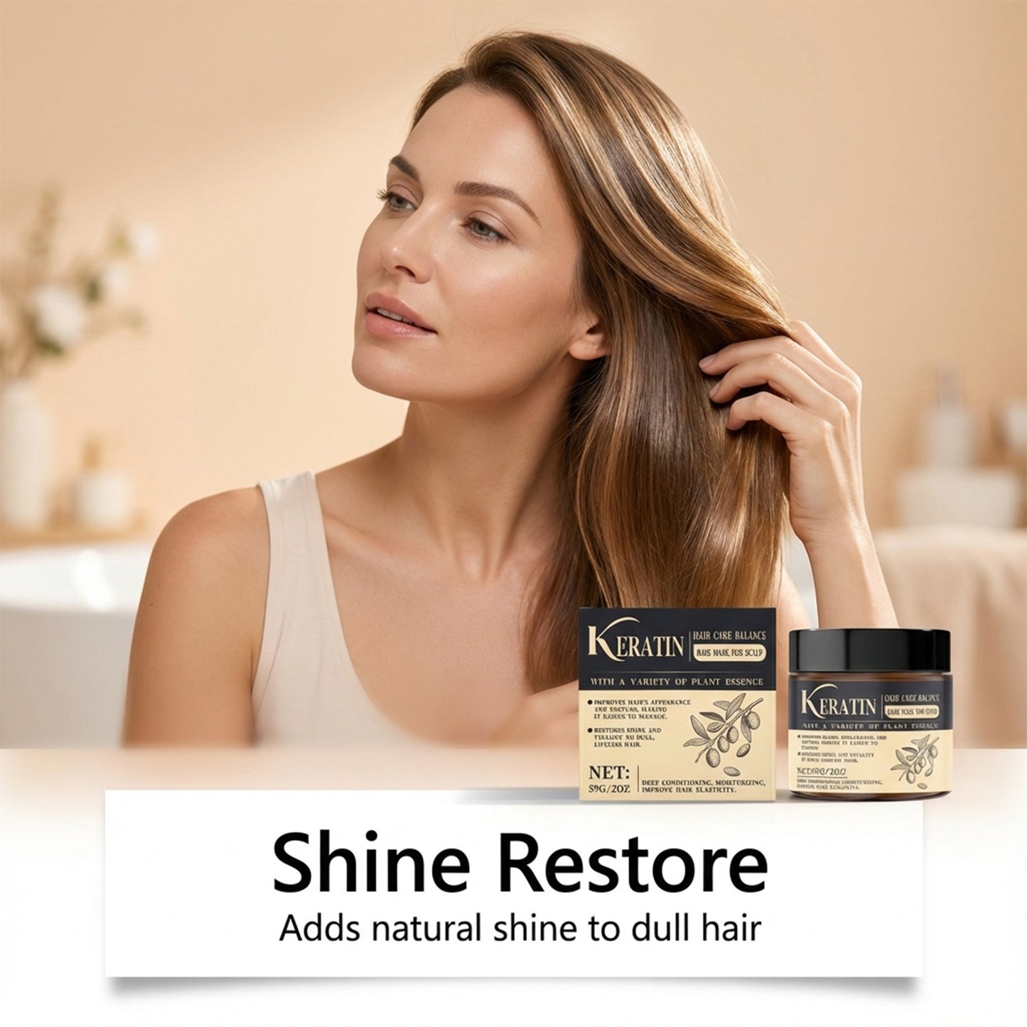 Keratin Hair Treatment Mask 59G - Deep Nourishing Hair Mask