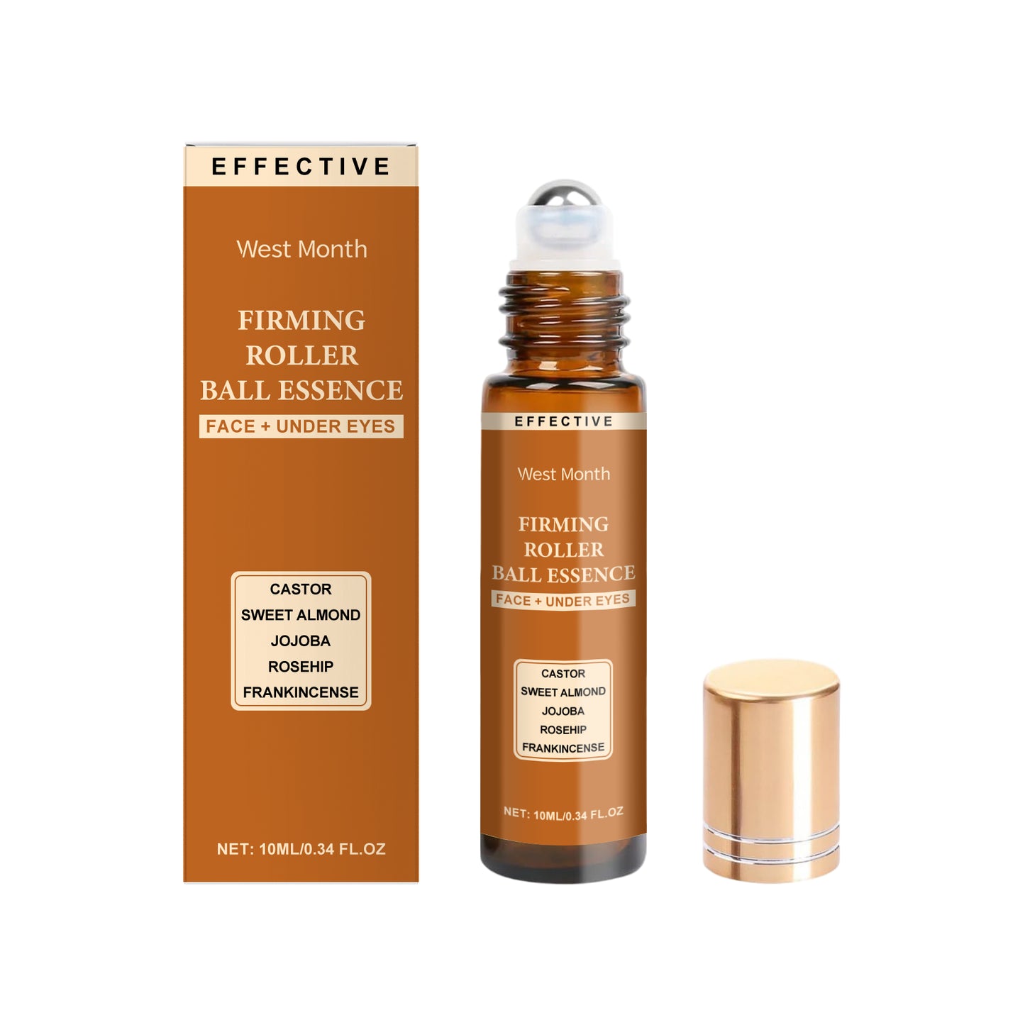Firming Facial Essence Roller - Hydrating & Anti-Aging Skin Care 10ml