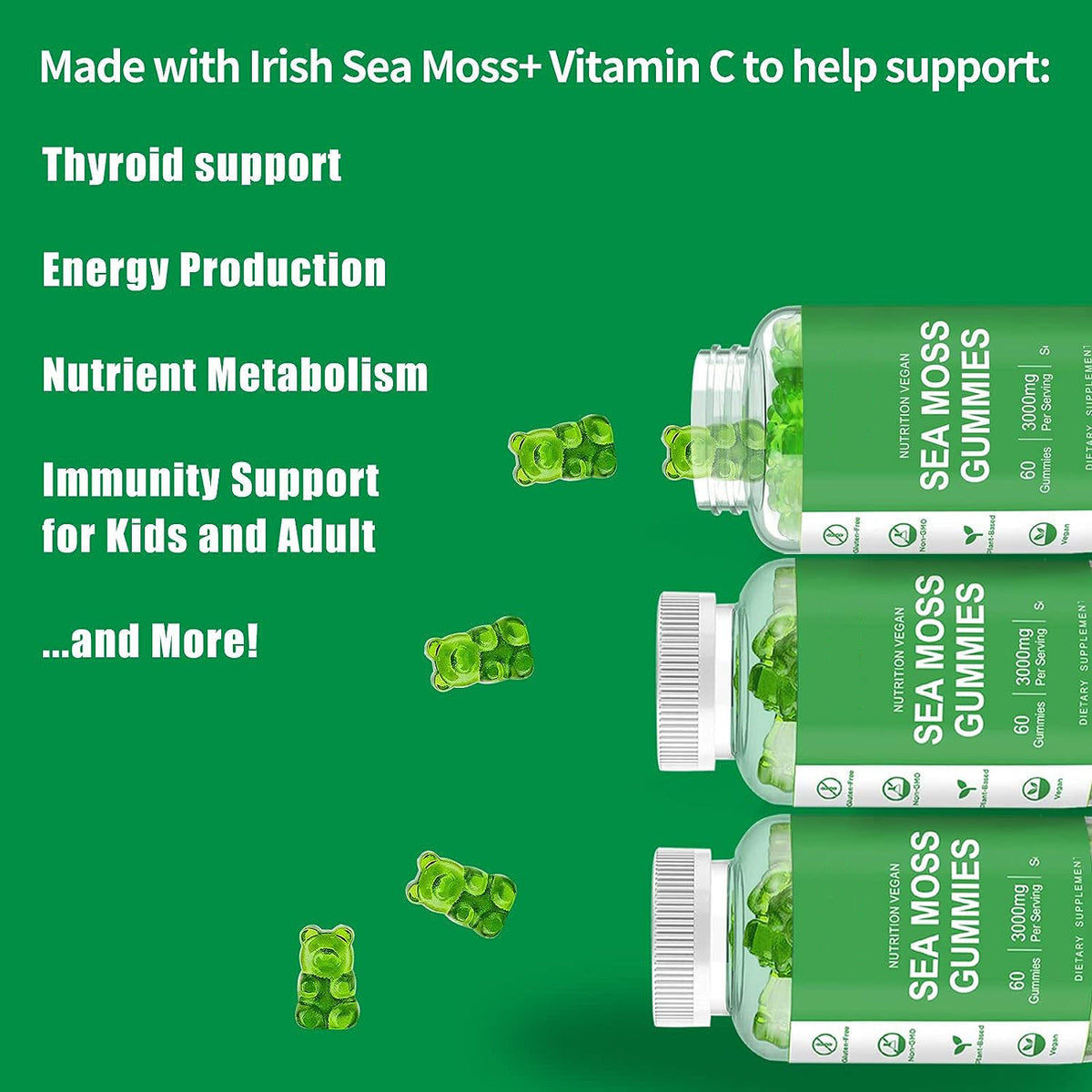 Seaweed Jelly Soft Candy - 60 Tablets