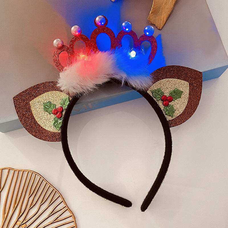 Christmas Light Headband for Women – Snowflake & Holiday Styles