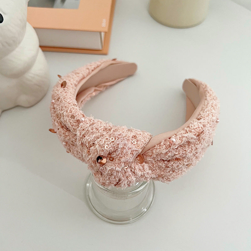 Korean Style Woolen Knotted Headband
