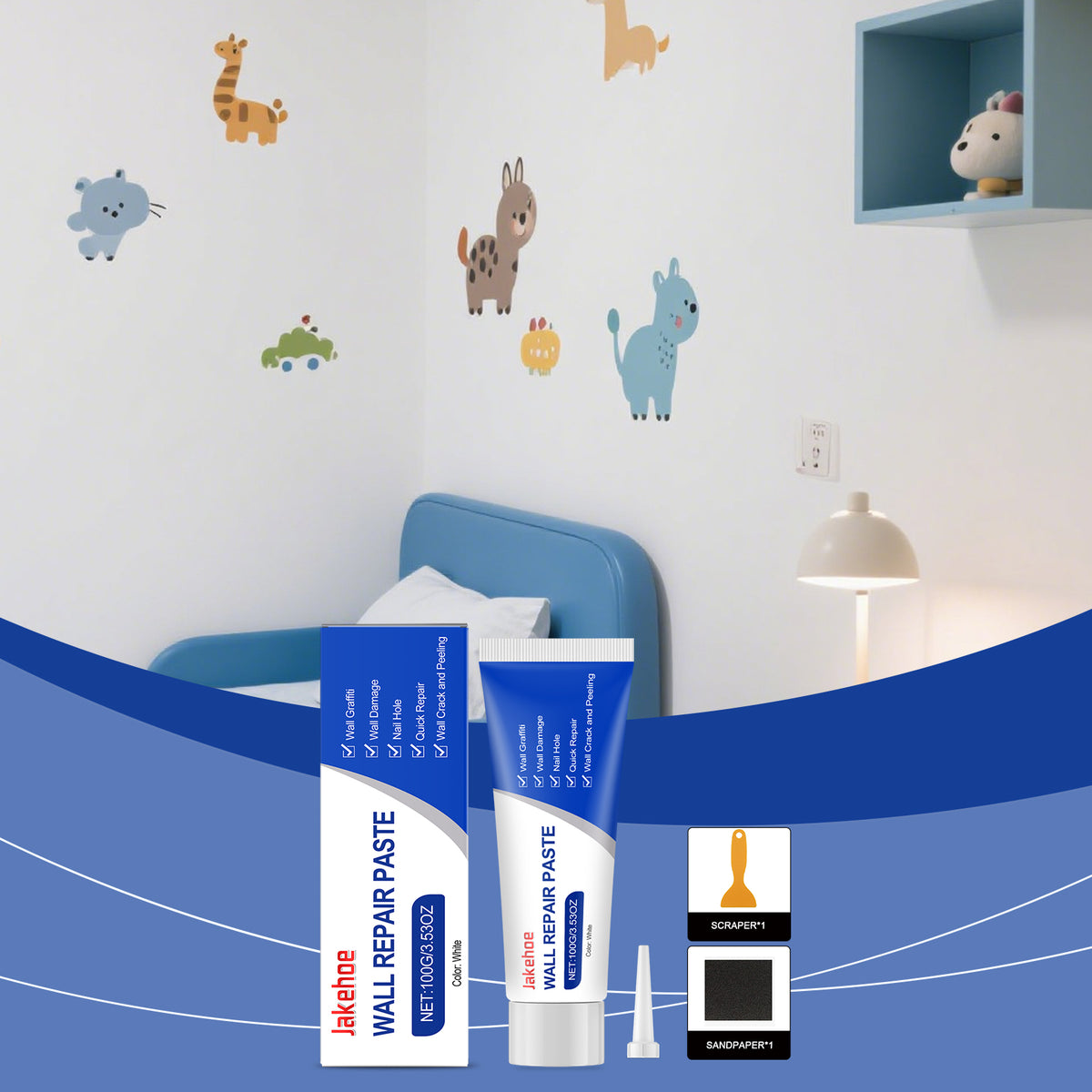 Wall Repair Kit - Wall Patching, Spackle & Putty for Home Wall Fixing