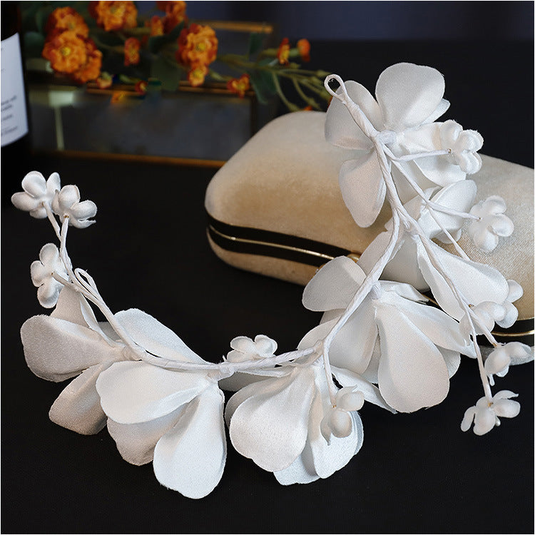 3D Flower Petal Headdress - Handmade Fabric