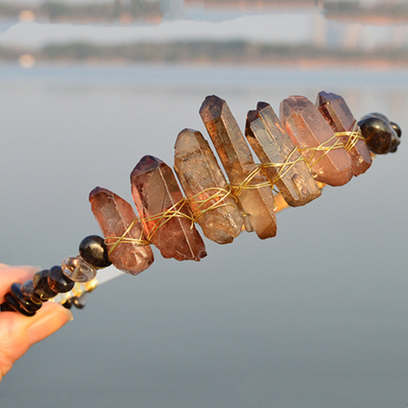 Crystal Crown Headband with Crushed Stone - Multiple Styles