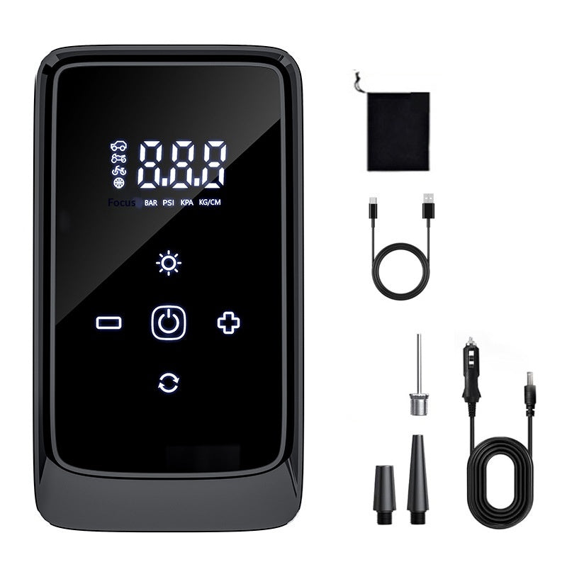 Wireless Car Air Pump with Digital Pressure Display and USB Charging