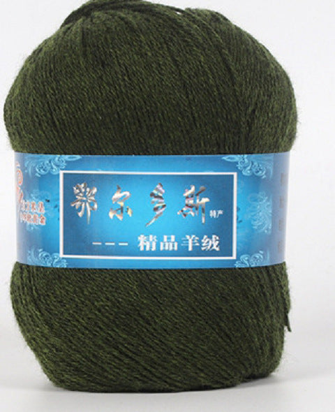 Hand-Knitted Cashmere Yarn for Knitting & Crocheting - Medium Coarse Pure Wool Thread