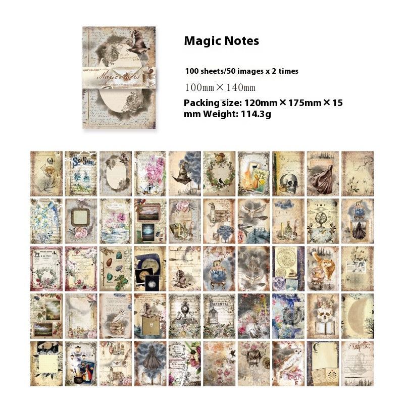 Retro Artistic Notebook - DIY Note Journal with Colorful Cover Options