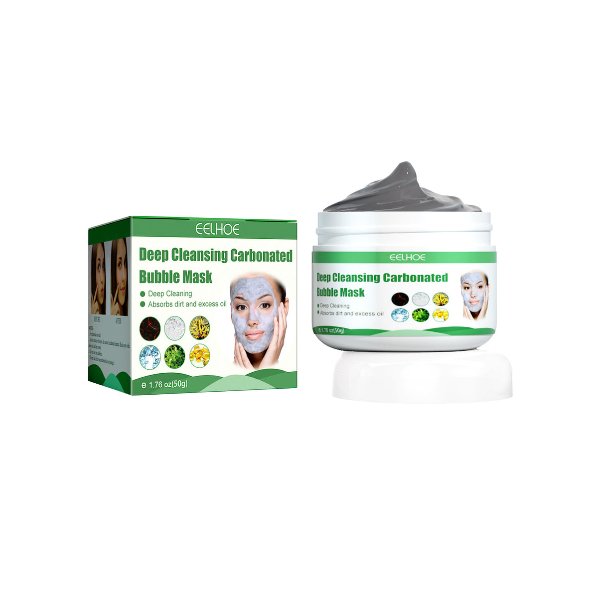 Moisturizing Bubble Mask for Skin Care 50g - Gentle Facial Cleansing