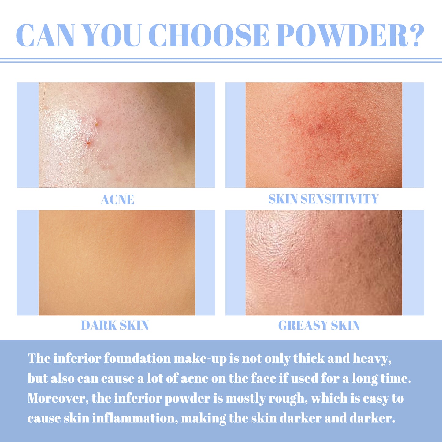 Long-Lasting Finishing Setting Powder - Lightweight & Waterproof Makeup