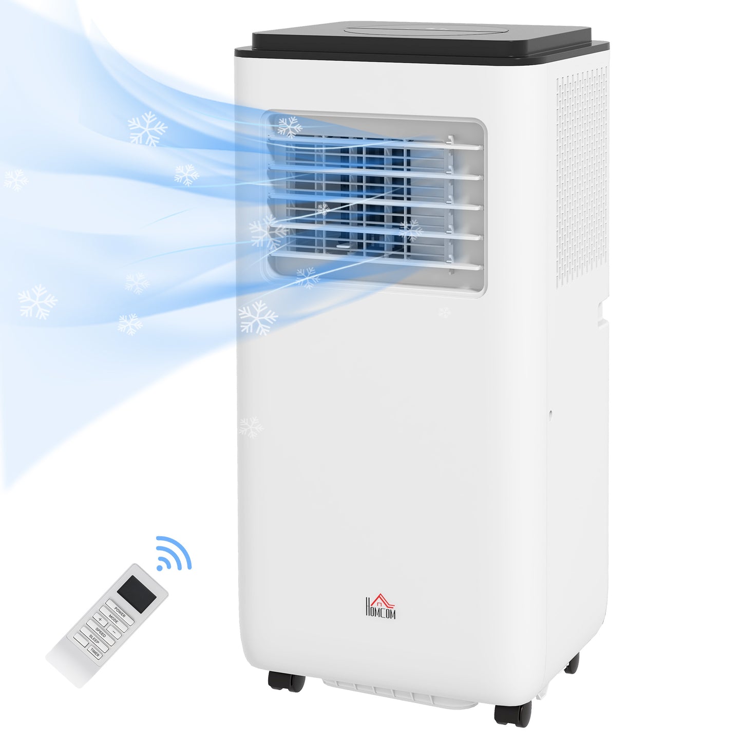 Portable 10,000 BTU Air Conditioner for 440 sq.ft. with Dehumidifier & Remote