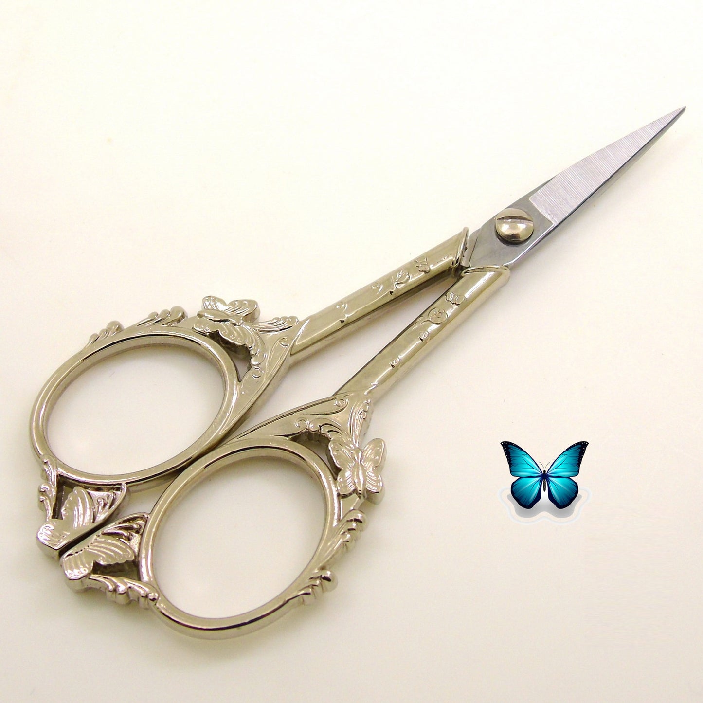 Butterfly Cut Household Scissors - Retro Design for Crafting