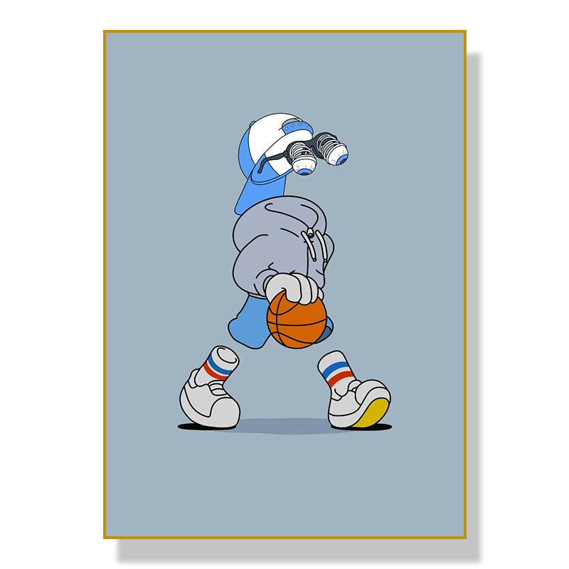 Sports Cartoon Characters Wall Art Poster Canvas Painting for Living Room