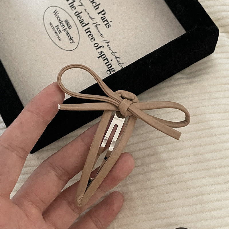 Cropped Bow Hair Clips Set for Women - Fashion Hair Accessories
