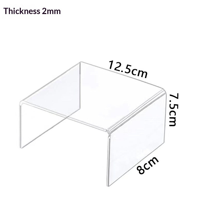 Acrylic Shoe and Bag Display Rack Trapezoid-Shaped Jewelry Organizer