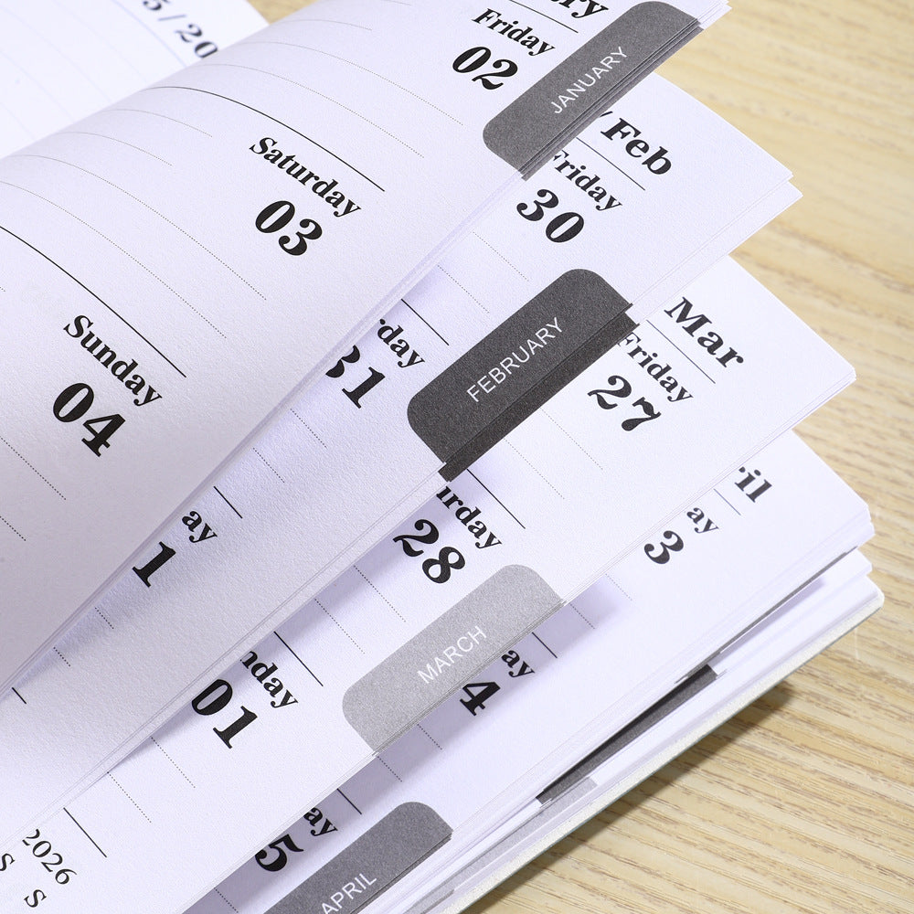 A5 Slim Leather Weekly Planner Notebook - Multiple Cover Colors