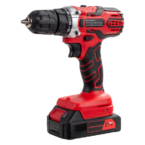 599-Piece Power Tool Set with 21V Cordless Drill and Rolling Toolbox