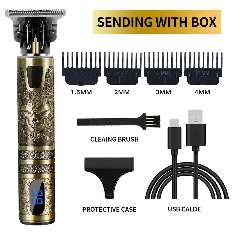 Rechargeable Hair Clippers & Beard Trimmer with Titanium Blades – Multiple Styles