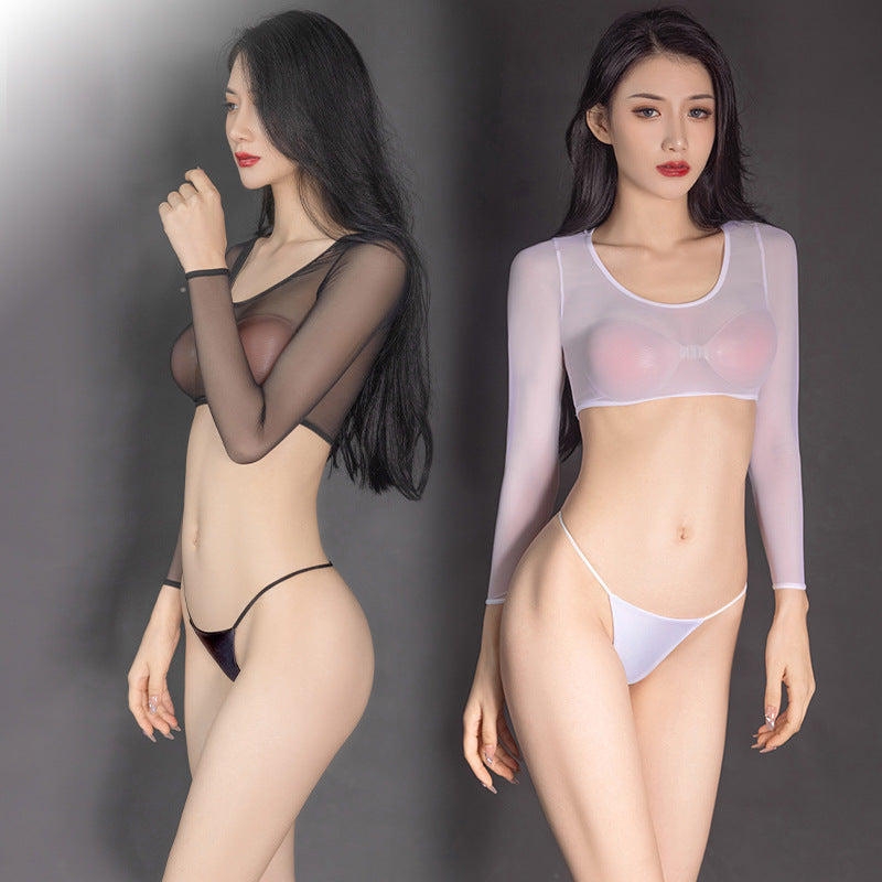 Women's Solid Color Light Stretch Pajamas Set - Sleepwear Lounge Wear