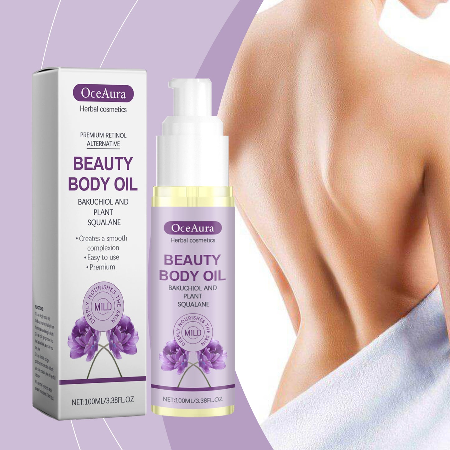 Moisturizing Body Oil with Shea Butter & Vitamin E - 100ml