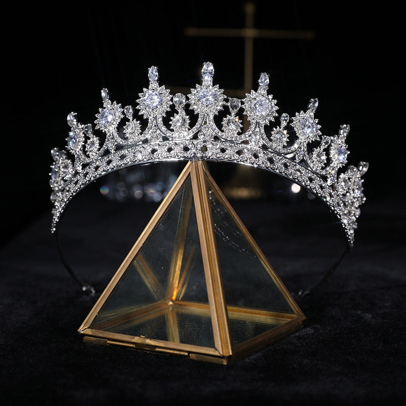 Zircon Crown Headband - Wedding Hair Accessory