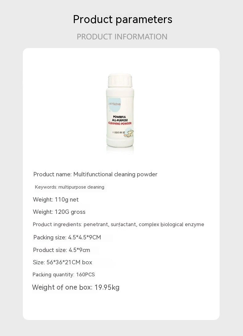 Multi-Purpose Kitchen Cleaning Powder for Heavy Oil & Rust Removal - 110g/250g