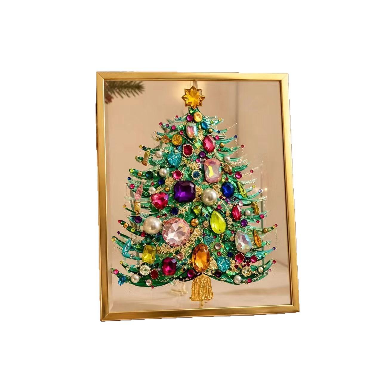 DIY Christmas Tree Jewelry Art Kit - Holiday Home Decor Craft Set