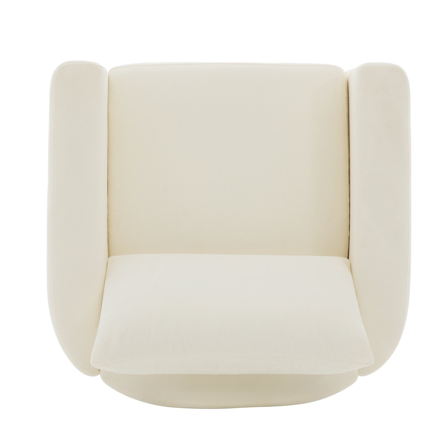 Beige Modern Accent Chair - Stylish Club Armchair with Rubberwood Legs