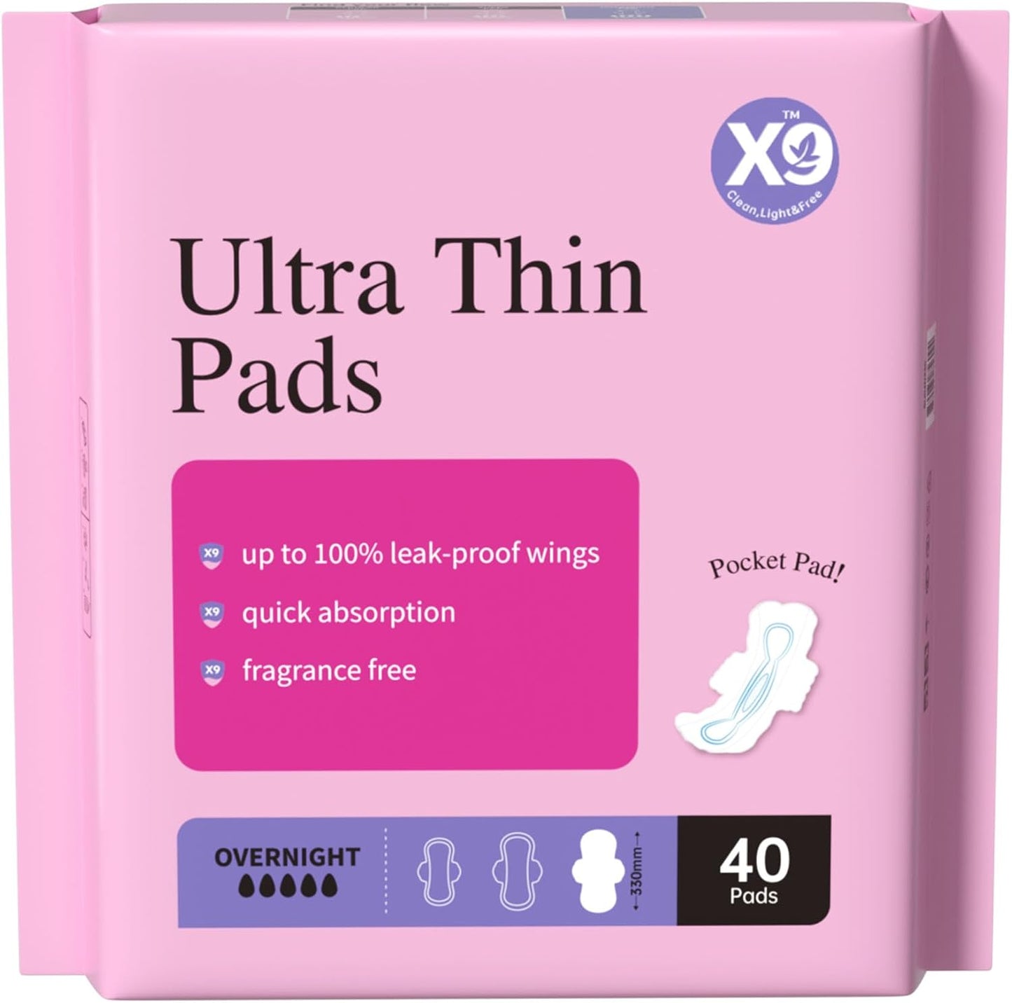 Ultra Thin Pads for Women with Wings - Heavy Flow Protection