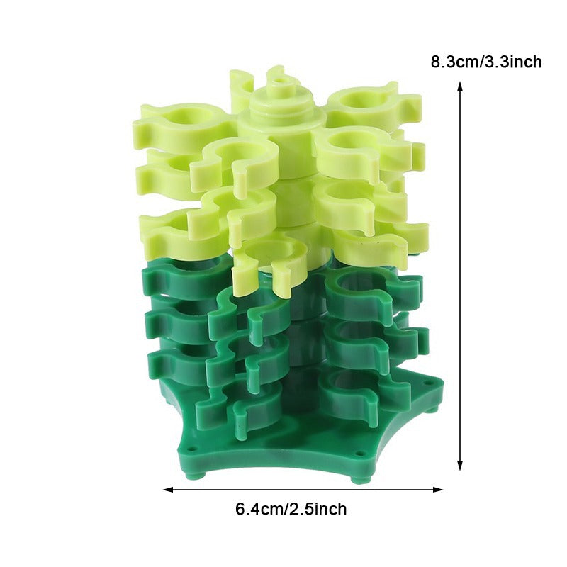 Rotating Bobbin Organizer with 6 Layers and 30 Grids for Sewing Supplies