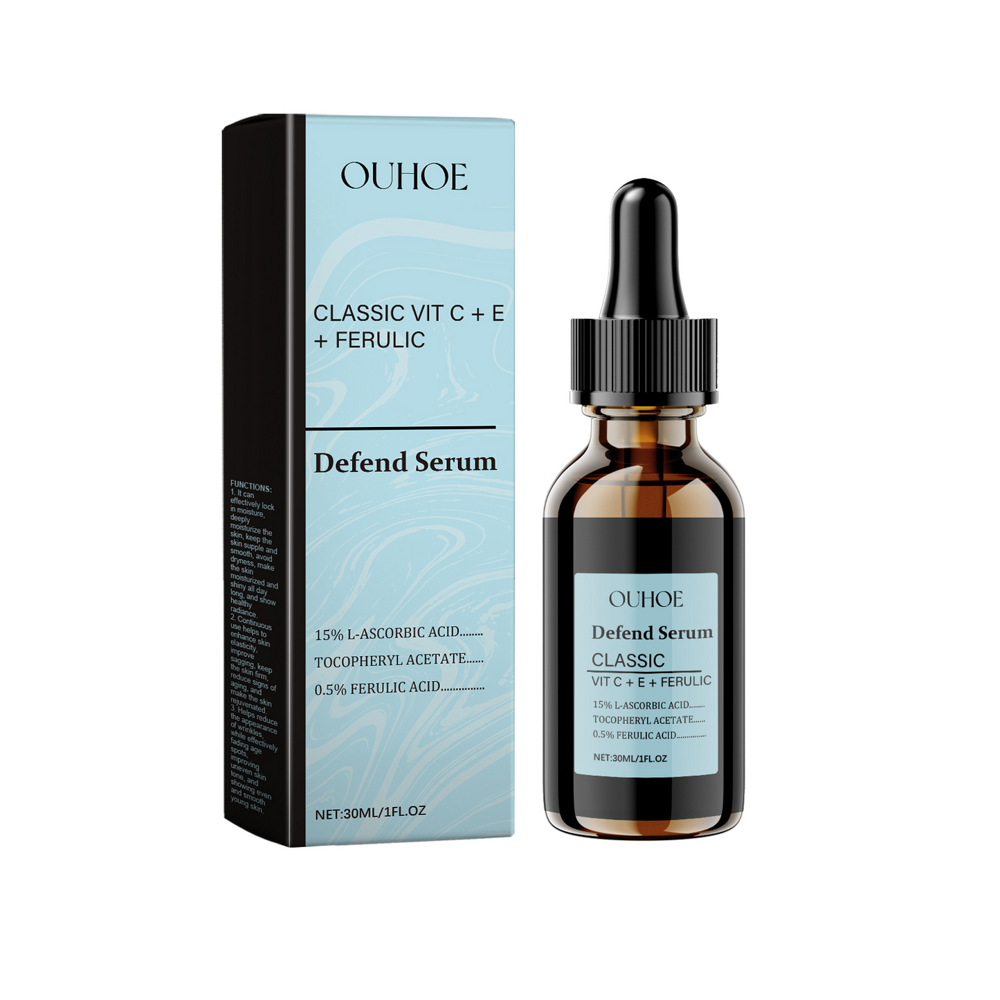 Hyaluronic Acid Facial Serum - Moisturizing & Firming Skin Care - 30ml