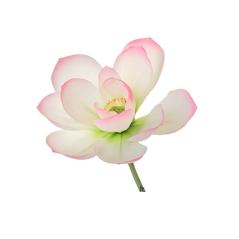 Fake Lotus Flower Decorations Set - Pink, White, Pollen & Blooming Styles