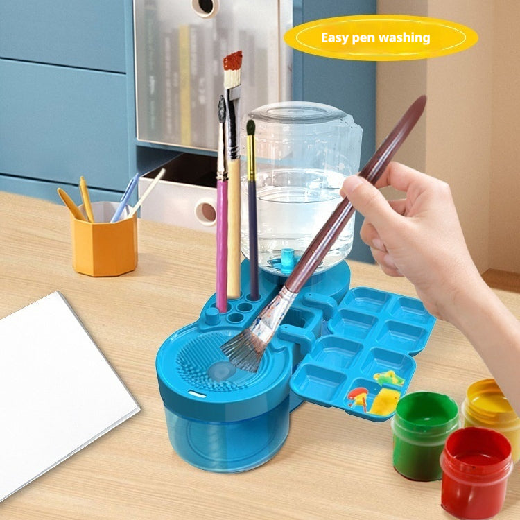 Automatic Water Brush with Drainage Cleaner for Art and Home Use