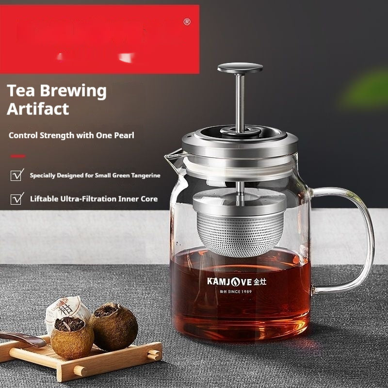 Small Tea Set with Flower and Green Tea for Home & Kitchen - Multiple Styles