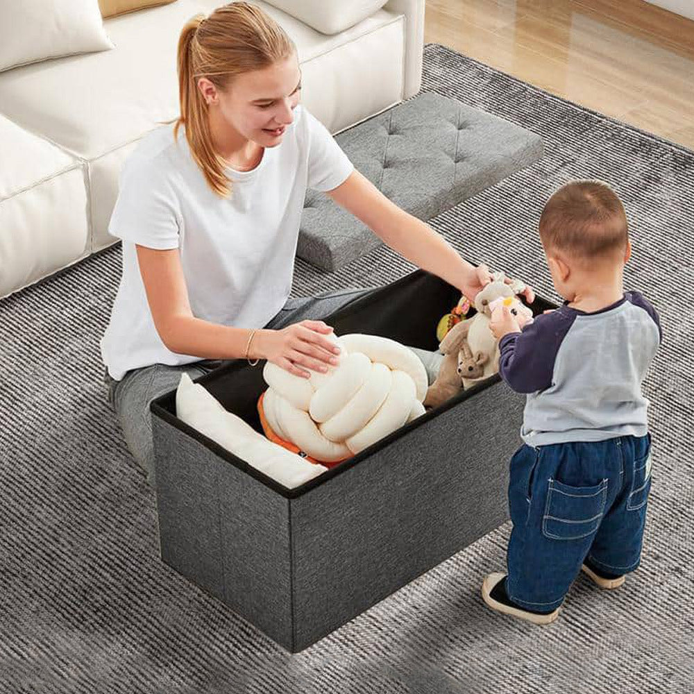 Large Multi-Functional Storage Box with Seat - 110L Household Organizer