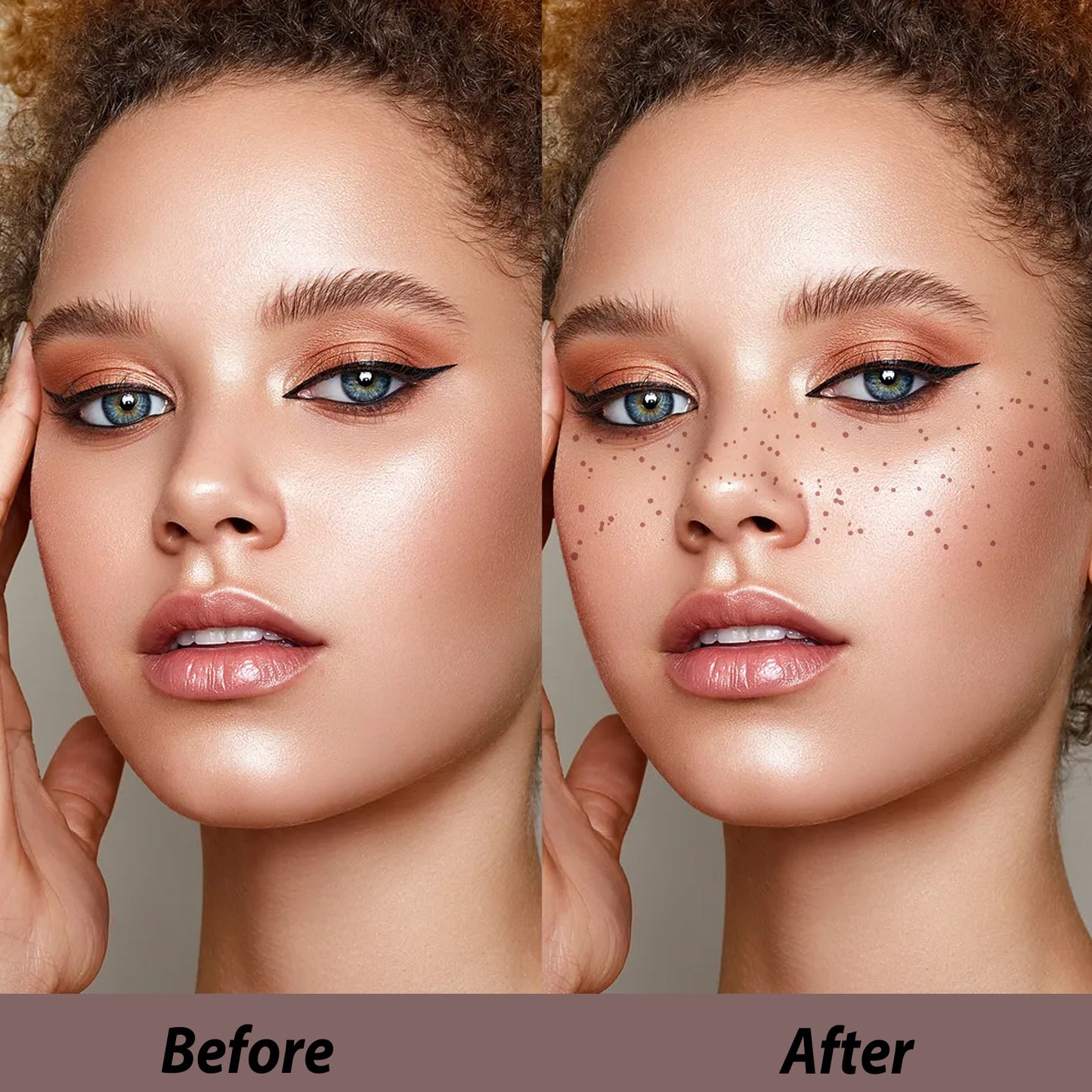 Waterproof Faux Freckle Tattoo Stickers - Natural Long-Lasting Makeup