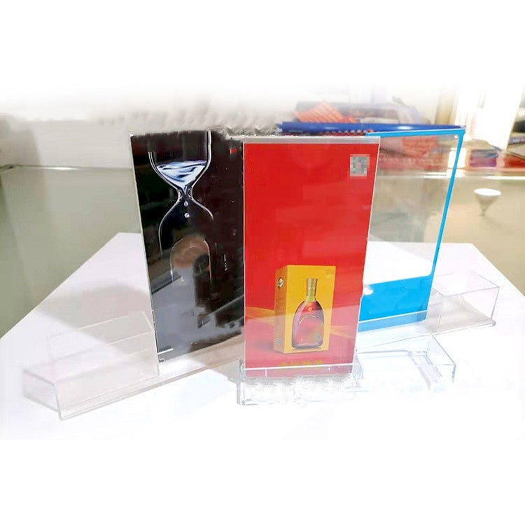 Wine Display Rack Billboard for Home & Bar - Transparent Plastic