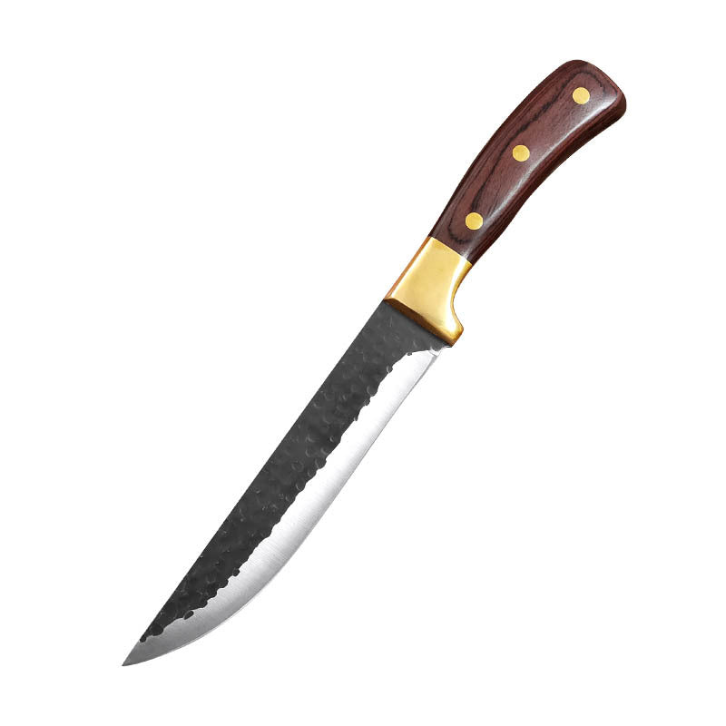 Boning Knife with Leather Case - Stainless Steel Kitchen Tool for Meat Preparation
