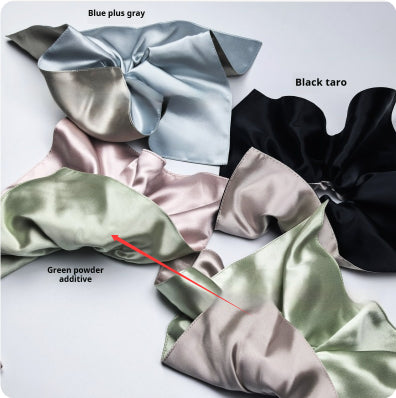 Silk Square Scarf Hair Tie - 22mm Glossy, Multiple Colors