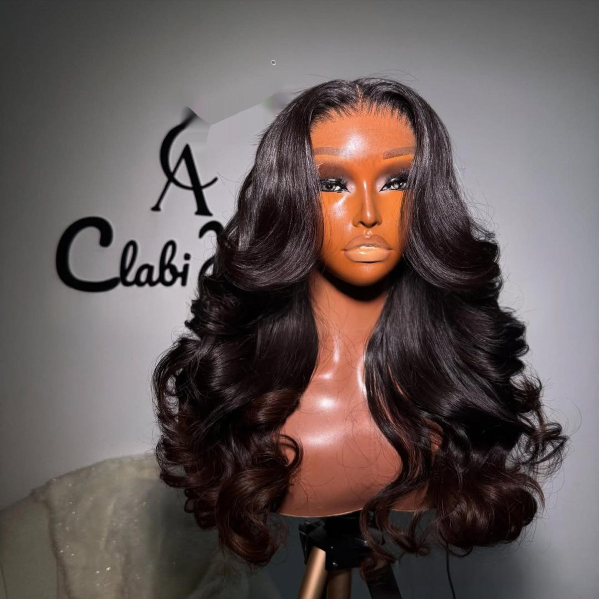 Wavy Human Hair Wig 20-22 Inch Natural Looking Synthetic Wig for Women